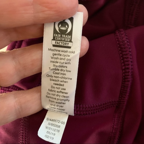 Athleta Contender Purple Legging With Stripes - Picture 4 of 14